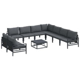 Garden Sofa Set Anthracite Steel 3379003
