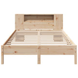 Bookcase Bed without Mattress 140x190 cm Solid Wood Pine 3322837