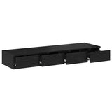 Bed Drawers Black Oak 120 x 36.5 x 16.5 cm Engineered Wood 866940