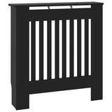 Engineered Wood Radiator Cover Black 78 cm 325560