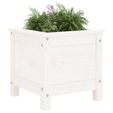 Garden Planter White 40x40x39 cm Solid Wood Pine 825248
