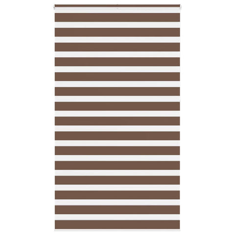 ZNTS Zebra Blind Brown 135x230 cm Fabric Width 130.9 cm Polyester 4014398