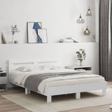 Bed Frame without Mattress White 140x190 cm 3207434