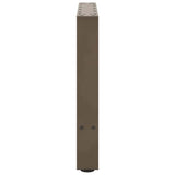 Coffee Table Legs Natural Steel 2 pcs 60x cm Steel 4013287