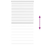 Zebra Blind 120 x 230 cm White 240218