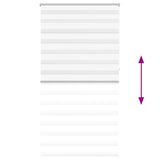 Zebra Blind 120 x 230 cm White 240218
