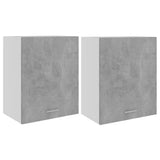 Hanging Cabinet Lyons 2 pcs Concrete Grey 50x31x60 cm Engineered Wood 805082
