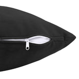 Cushion with Pillow HEERLEN 2 pcs Black Velvet 926108