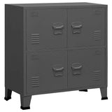 Storage Chest Anthracite Steel, plastic Medium Storage 339627