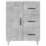 Highboard Concrete Grey 69.5x34x180 cm Engineered Wood 3190017