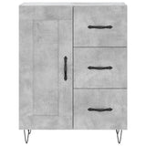Highboard Concrete Grey 69.5x34x180 cm Engineered Wood 3190017