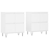 Sideboards 2 pcs White Engineered Wood 3190173