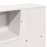 Bookcase Bed without Mattress White 160x200cm Solid Wood Pine 3322943