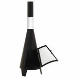 Garden Stove with Poker 38x38x122 cm Steel 313355