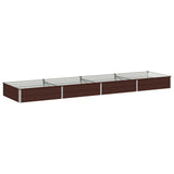 Raised Garden Bed Brown 320 x 80 x 24 cm cold-rolled steel 8006498