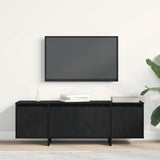 TV Cabinet Black Oak 120 x 30 x 40.5 cm Engineered Wood 862709