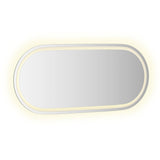 LED Bathroom Mirror Transparent 100 x 45 cm Tempered Glass 42045855