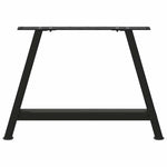 ZNTS Coffee Table Legs A-Shaped 2 pcs Black 60x cm Steel 4012836