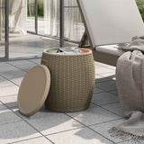 4-in-1 Garden Storage Box Light Brown Polypropylene 364156
