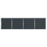 Planter Anthracite 320 x 80 x 75 cm Steel 42018197