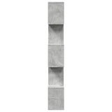 Room Divider Bookcase 5-Tier Concrete Grey 70x24x161 cm Engineered Wood 858096