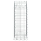 Arched Gabion Basket 100x50x120/140 cm Galvanised Iron 153436