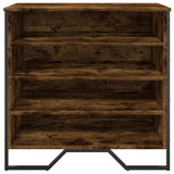 Shoe Cabinet Smoked Oak 80x38x78 cm Engineered Wood 848651