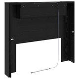 Headboard Black Oak 120 x 15 x 103.5 cm Engineered Wood 886264