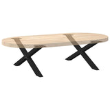 Coffee Table Legs X-Shaped 2 pcs Black 70x cm Steel 4012884