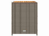 Cabinet Grey 70 x 50 x 87 cm Polyester and Roly Ratten 42026913