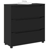 Storage Cabinet 80 x 31 x 81 cm Engineered Wood Black 888848