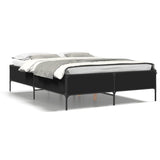 Bed Frame without Mattress Black 140x190 cm 3279807