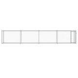 Dog Cage with Door Grey 8x2x1.5 m Galvanised Steel 3209580