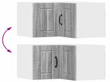Wall Corner Cabinet LUCCA Grey Sonoma 57 x 57 x 40 cm 884961