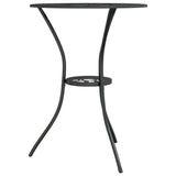 ZNTS 3 Piece Bistro Set Cast Aluminium Black 317754