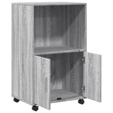 Rolling Cabinet Grey sonoma 55x40x91 cm Engineered Wood 853187