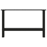 Coffee Table Legs Black 2 pcs 70x cm Steel 4013288