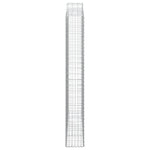 Arched Gabion Basket 200x30x220/240 cm Galvanised Iron 153391