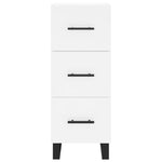 Highboard White 34.5x34x180 cm Engineered Wood 3198873