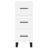 Highboard White 34.5x34x180 cm Engineered Wood 3198873