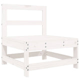 8 Piece Garden Sofa Set White Solid Wood Pine 3250605