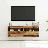 TV Wall Cabinet 2 pcs Old wood 60 x 30 x 40 cm Engineered Wood 862207