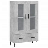 Highboard Concrete Grey 69.5x31x115 cm Engineered Wood 828320