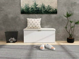 Elegant Eight Shoe Bench, with Top Seat - White T3398P344821
