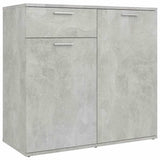 805774 Sideboard Concrete Grey 80x36x75 cm Engineered Wood