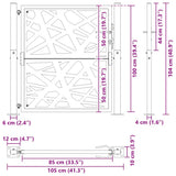 Garden Gate 100x100 cm Weathering Steel Light Design 4100954