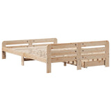 Bed frame without Mattress 150x200 cm King Size Solid Wood Pine 3309035