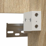 Bathroom Cabinet with Mirror Sonoma Oak Engineered Wood 804866