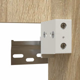 Bathroom Cabinet with Mirror Sonoma Oak Engineered Wood 804866