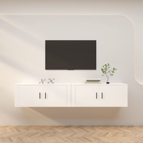Wall-mounted TV Cabinets 2 pcs White 100x34.5x40 cm 3188366